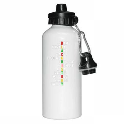 Black History Afro America Juneteenth Since 1865 Gift Aluminum Water Bottle