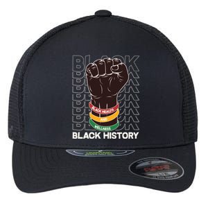 Black Health And Wellness Black History Flexfit Unipanel Trucker Cap