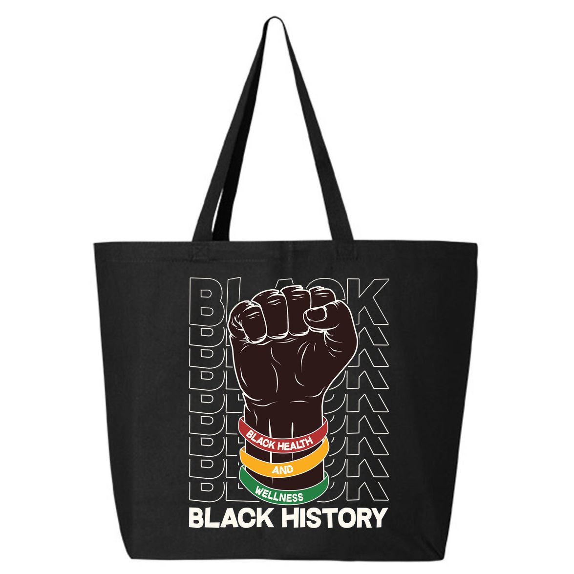 Black Health And Wellness Black History 25L Jumbo Tote