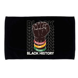 Black Health And Wellness Black History Microfiber Hand Towel