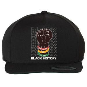 Black Health And Wellness Black History Wool Snapback Cap