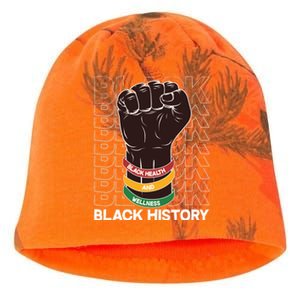 Black Health And Wellness Black History Kati - Camo Knit Beanie