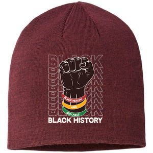 Black Health And Wellness Black History Sustainable Beanie