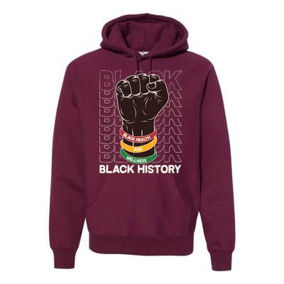 Black Health And Wellness Black History Premium Hoodie