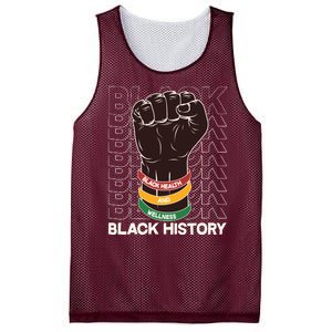 Black Health And Wellness Black History Mesh Reversible Basketball Jersey Tank