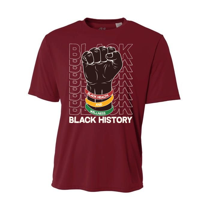 Black Health And Wellness Black History Performance Sprint T-Shirt