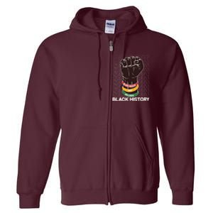 Black Health And Wellness Black History Full Zip Hoodie