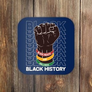 Black Health And Wellness Black History Coaster