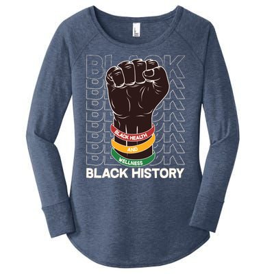 Black Health And Wellness Black History Women's Perfect Tri Tunic Long Sleeve Shirt