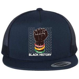 Black Health And Wellness Black History Flat Bill Trucker Hat