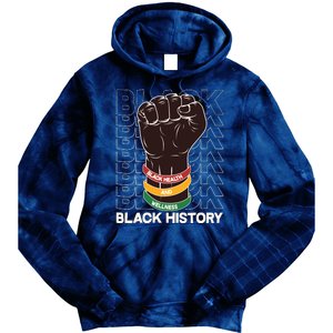 Black Health And Wellness Black History Tie Dye Hoodie