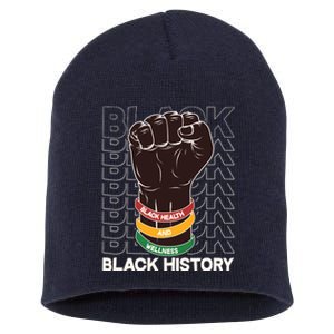 Black Health And Wellness Black History Short Acrylic Beanie