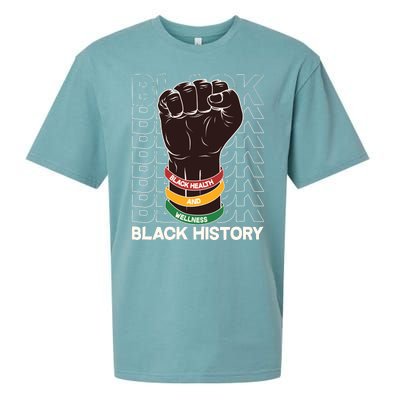 Black Health And Wellness Black History Sueded Cloud Jersey T-Shirt