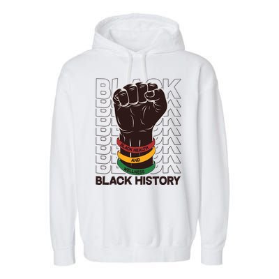 Black Health And Wellness Black History Garment-Dyed Fleece Hoodie