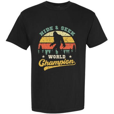 Bigfoot Hide And Seek World Champion Sasquatch Garment-Dyed Heavyweight T-Shirt