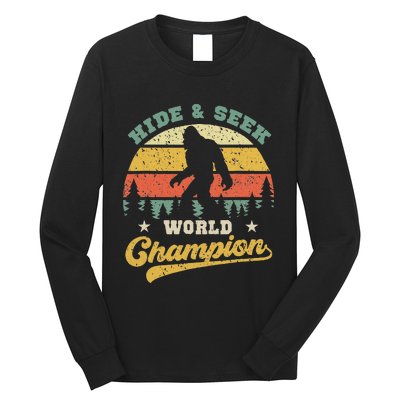 Bigfoot Hide And Seek World Champion Sasquatch Long Sleeve Shirt