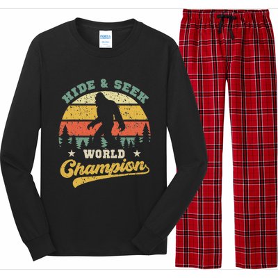 Bigfoot Hide And Seek World Champion Sasquatch Long Sleeve Pajama Set