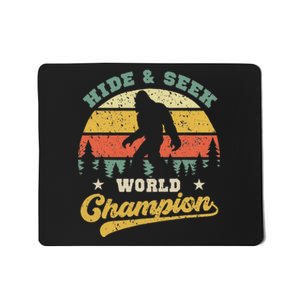 Bigfoot Hide And Seek World Champion Sasquatch Mousepad