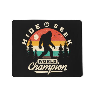 Bigfoot Hide And Seek World Champion Sasquatch Mousepad