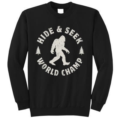 Bigfoot Hide And Seek World Champion Sasquatch Retro Vintage Sweatshirt