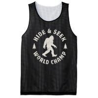 Bigfoot Hide And Seek World Champion Sasquatch Retro Vintage Mesh Reversible Basketball Jersey Tank