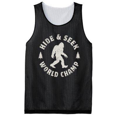 Bigfoot Hide And Seek World Champion Sasquatch Retro Vintage Mesh Reversible Basketball Jersey Tank