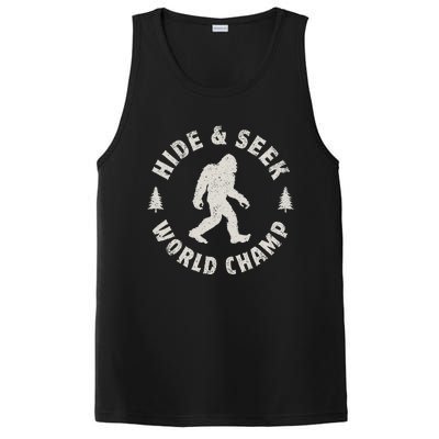 Bigfoot Hide And Seek World Champion Sasquatch Retro Vintage PosiCharge Competitor Tank