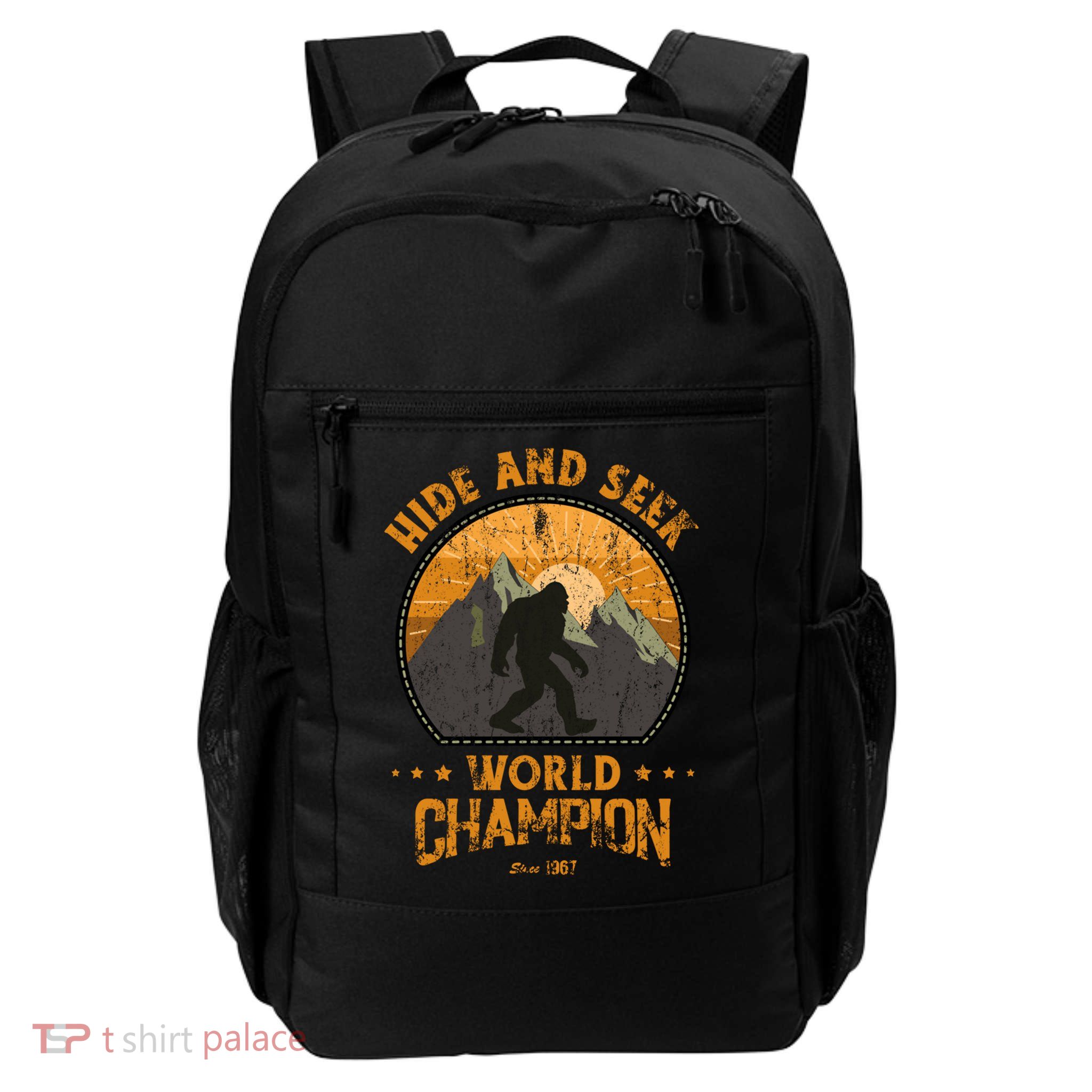 Bigfoogift Hide And Seek Bigfoot Hide And Seek Champion Cool Gift Daily Commute Backpack