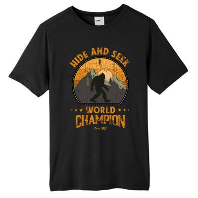 Bigfoogift Hide And Seek Bigfoot Hide And Seek Champion Cool Gift Tall Fusion ChromaSoft Performance T-Shirt