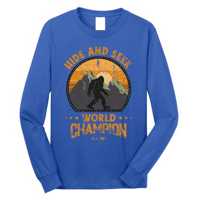 Bigfoogift Hide And Seek Bigfoot Hide And Seek Champion Cool Gift Long Sleeve Shirt