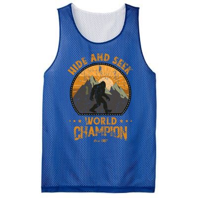 Bigfoogift Hide And Seek Bigfoot Hide And Seek Champion Cool Gift Mesh Reversible Basketball Jersey Tank