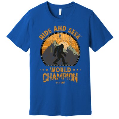 Bigfoogift Hide And Seek Bigfoot Hide And Seek Champion Cool Gift Premium T-Shirt