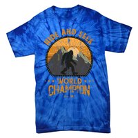 Bigfoogift Hide And Seek Bigfoot Hide And Seek Champion Cool Gift Tie-Dye T-Shirt