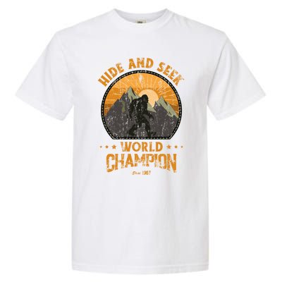 Bigfoogift Hide And Seek Bigfoot Hide And Seek Champion Cool Gift Garment-Dyed Heavyweight T-Shirt