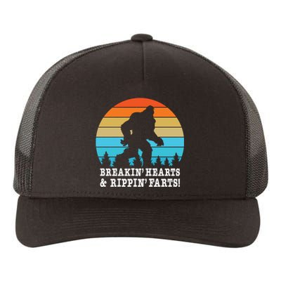 Breakin Hearts And Rippin Farts Bigfoot Yupoong Adult 5-Panel Trucker Hat