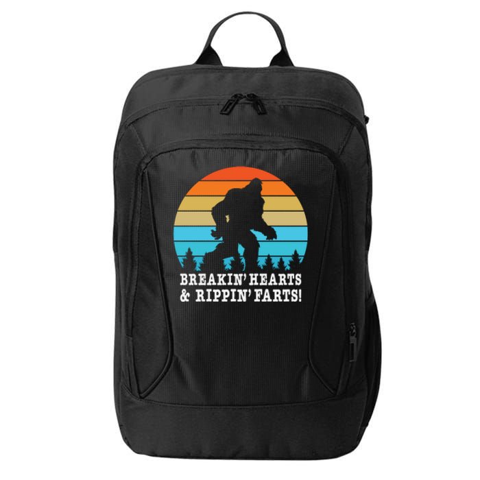 Breakin Hearts And Rippin Farts Bigfoot City Backpack