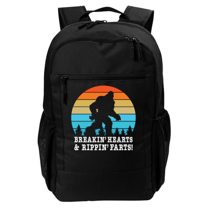 Breakin Hearts And Rippin Farts Bigfoot Daily Commute Backpack