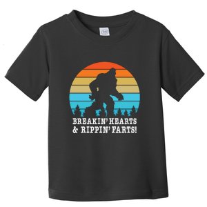 Breakin Hearts And Rippin Farts Bigfoot Toddler T-Shirt