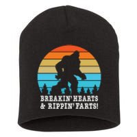 Breakin Hearts And Rippin Farts Bigfoot Short Acrylic Beanie