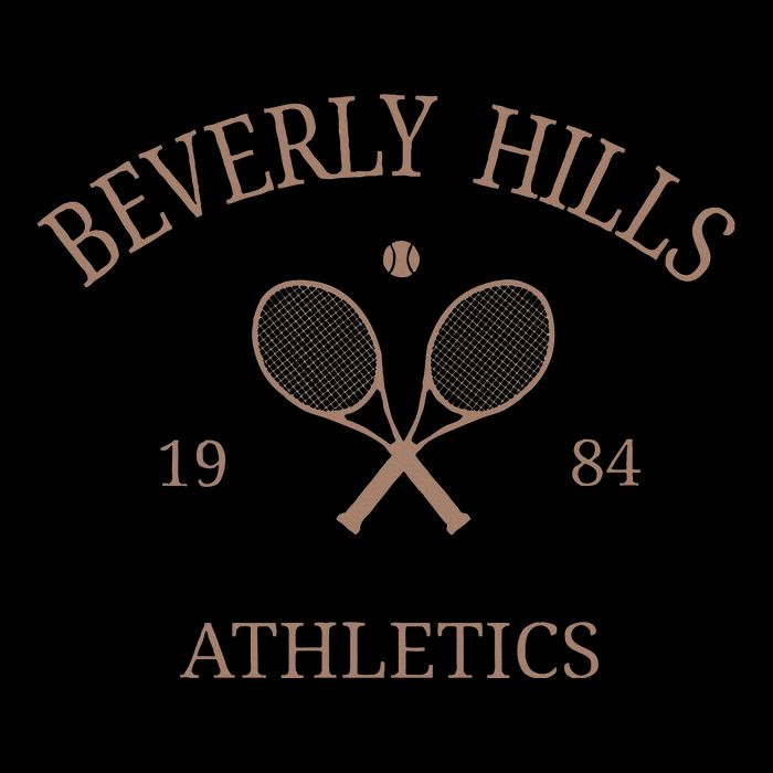 Beverly Hills Athletics California Tennis Club 90s Preppy Button