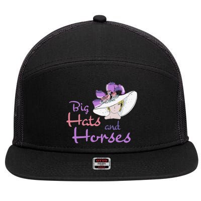 Big Hats And Horses Derby Dayk.E.N.T.U.C.K.Y 7 Panel Mesh Trucker Snapback Hat