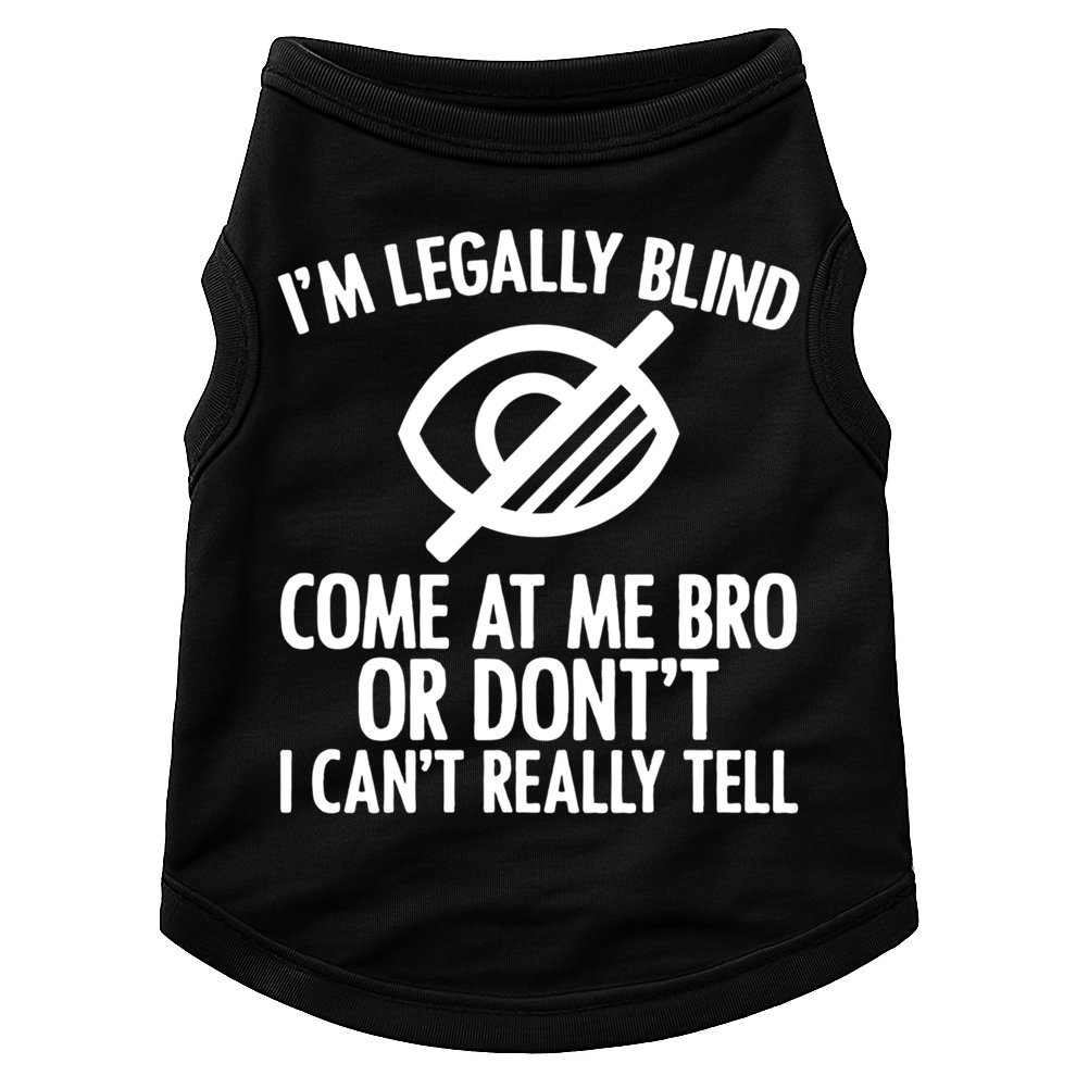 Blindness Humour Awareness Visually Impaired People Gift Doggie Tank