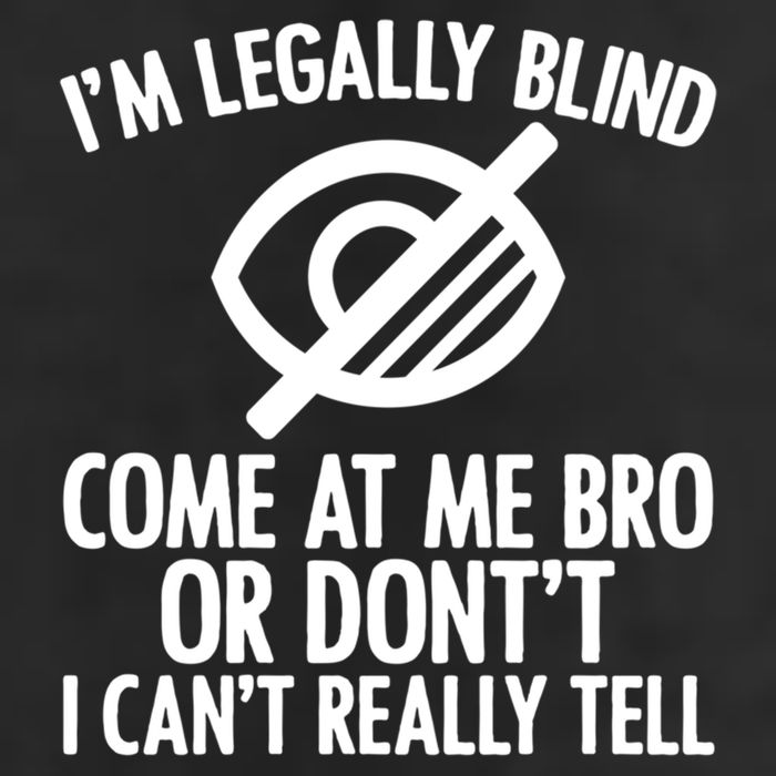 Blindness Humour Awareness Visually Impaired People Gift Hat