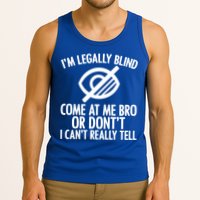 Blindness Humour Awareness Visually Impaired People Gift Tank Top