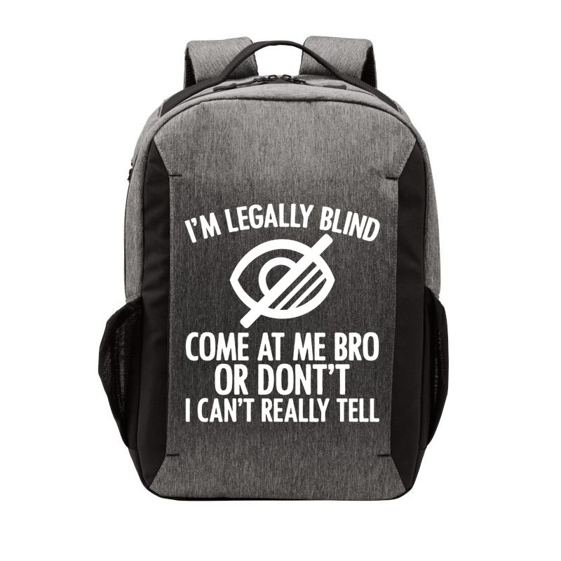 Blindness Humour Awareness Visually Impaired People Gift Vector Backpack