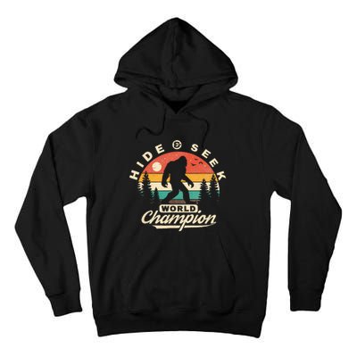 Bigfoot Hide And Seek World Champion Sasquatch Tall Hoodie