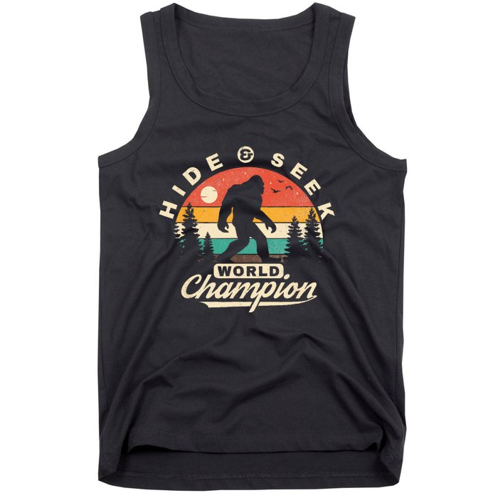 Bigfoot Hide And Seek World Champion Sasquatch Tank Top