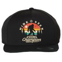 Bigfoot Hide And Seek World Champion Sasquatch Wool Snapback Cap