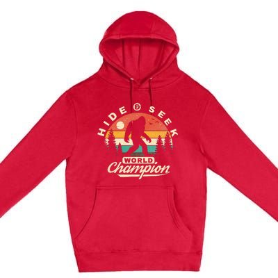 Bigfoot Hide And Seek World Champion Sasquatch Premium Pullover Hoodie