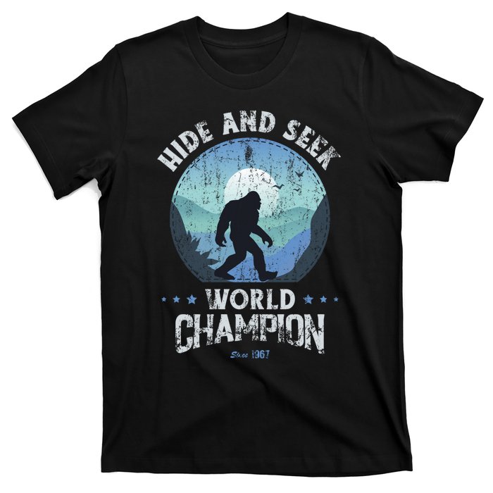 Bigfoot Hide And Seek Bigfoot Hide And Seek Champion T-Shirt